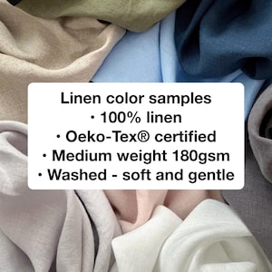 Linnenkleurstalen Linnen stonewashed linnenstalen verzacht linnenstalen gewassen linnen