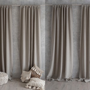 Linen Curtains, Extra Large Curtains, Custom Curtains, Long Curtains, Wide Curtains, Organic Curtains, Mothers Day Gift