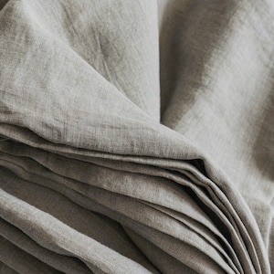 Organic Linen Fabric, European Flax Linen, Extra Wide Fabric, 110 Inches Wide (280 cm)