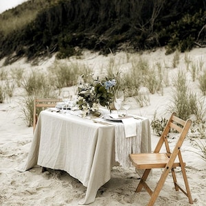 Linen Tablecloth Custom Tablecloth Extra Large Tablecloth Organic Tablecloth for Large Tables from Stonewashed Linen