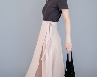 Linen Skirt, Wrap Skirt, Maxi Skirt, Long Linen Skirt, Long Summer Skirt, Organic Skirt, Plus Sizes Available, Mothers Day Gift