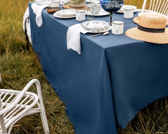 Linen Tablecloth, Rectangular Tablecloth, Large Tablecloth, Custom Tablecloth, Natural Tablecloth, Wide Tablecloth, Mothers Day Gift