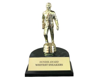 Whitest Sneakers Dundie Award Trophy The Office TV Show Dunder Mifflin Dundies Prop Dundy Dunder Mifflin Paper Company Dundies Gift Idea