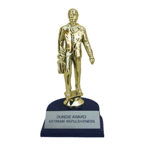 Extreme Repulsiveness Dundie Award Trophy The Office TV Show Dunder Dundies Prop Dunder Mifflin Paper Company Dundies Gift Idea