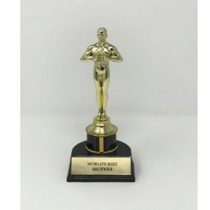 World&#39;s Best Brother, Office Christmas Party, Secret Santa, Award Trophies, Corporate Award Trophy