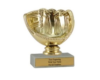 Rękawica baseballowa MLB Little League Trophy 4" Trofea Turniejowe Nagrody Darmowa personalizacja