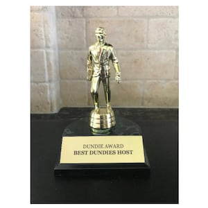 Best Dundies Host Award Trophy The Office TV Show Michael Scott Dunder Mifflin Paper Company Gift Idea Dundee Dundees