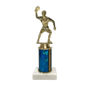 Ping Pong Trophy Tournament Table Tennis Awards Color Choice sports trophies