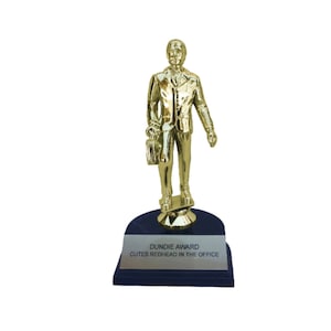 Cutest Redhead in the office Dundie Award Trophy The Office TV Show Michael Scott Dunder Mifflin Paper Company Gift Idea Fan Prop Dundee