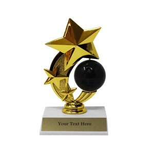 Bowling Award Trophy, Bowling Tournament 6&quot; Tall