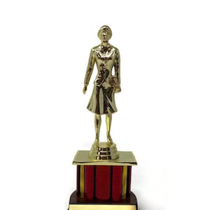 FEMALE Figure The Dundie Award Customized. Dundie Award Trophy, The Office TV Show, Trophy, Free Personalized,