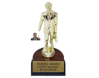 Cutest Redhead In The Office Dundie Award Trophy The Office TV Show Dunder Prop Dundee Dundy Dunder Mifflin Paper Company Dundies Gift Idea