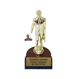 Cutest Redhead In The Office Dundie Award Trophy The Office TV Show Dunder Prop Dundee Dundy Dunder Mifflin Paper Company Dundies Gift Idea