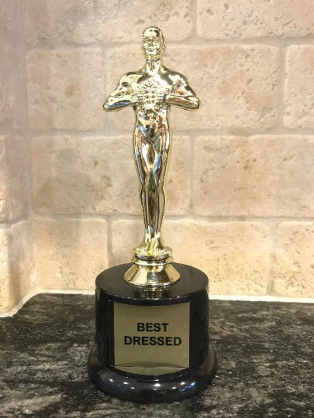 Achievement Trophy Award Best Dressed Etsy