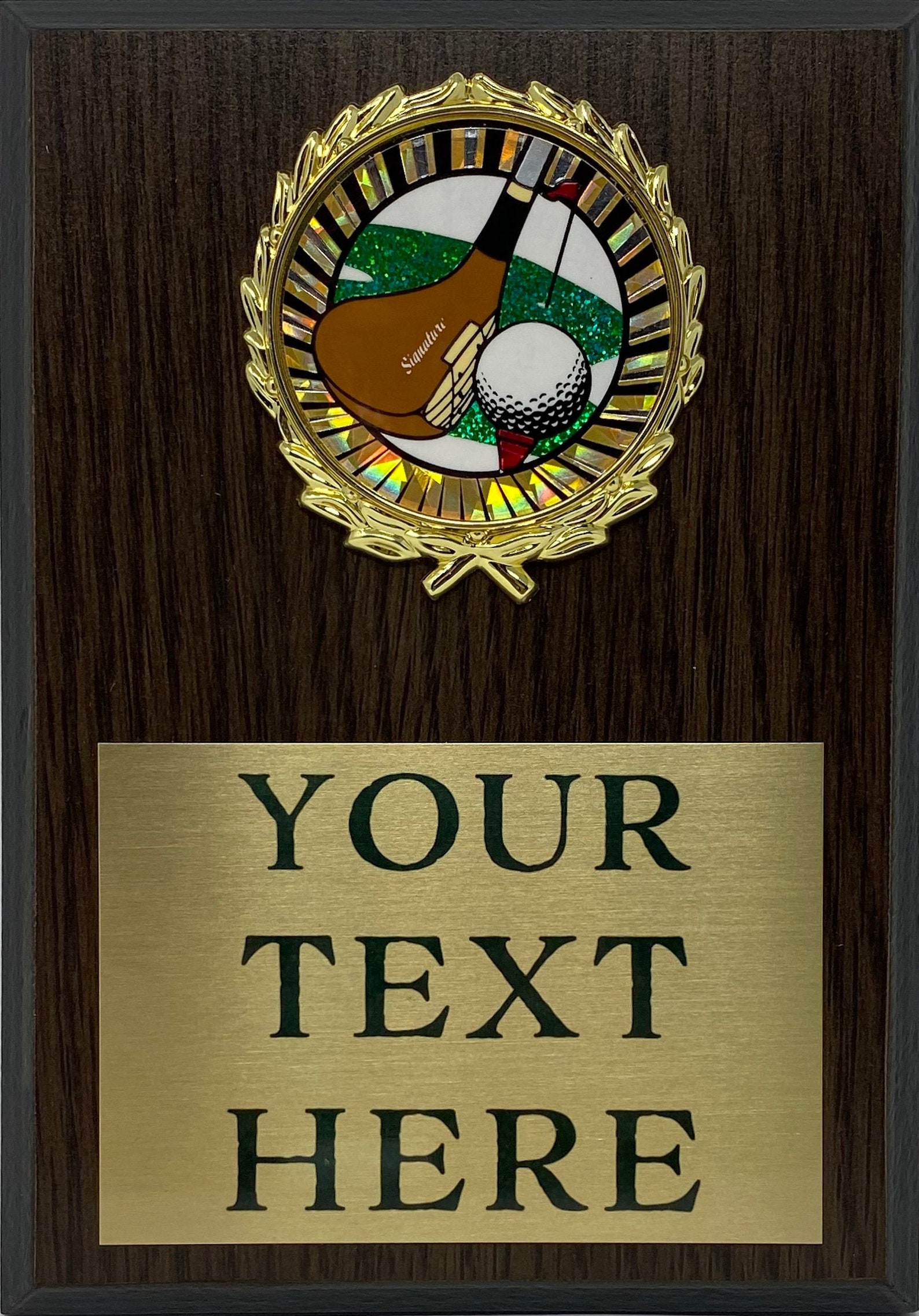 Customized Golf Plaques 5x7 Customized Golf Trophy Plaque Etsy