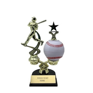 9.5" MLB Baseball Little League Trophäen Trophäen Turnier Auszeichnungen Gratis Individualisierung.