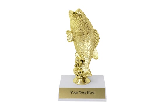 Bass Fishing Tournament Trophy Award 7 Tall Free Customization Trophies  Custom Trophy 