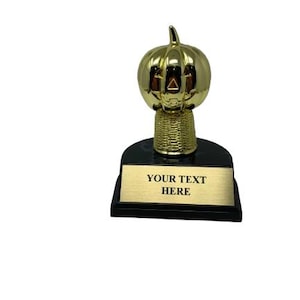 Funniest costume award Halloween Trophy Costume Party Pumpkin trophies