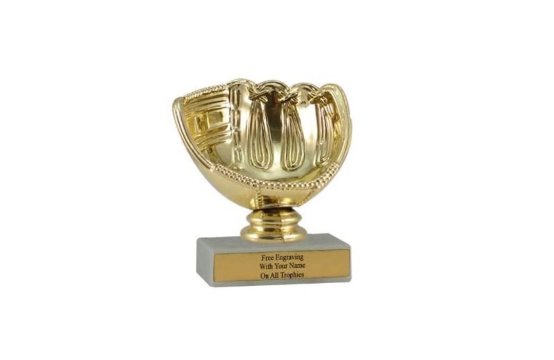 MLB Baseball Glove Little League Trophy 4 Glove Trophies Tournament