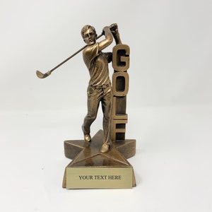 Trophy Resin 7” Golf Award Trophy, Sport trophies Golf tournament, 18 holes
