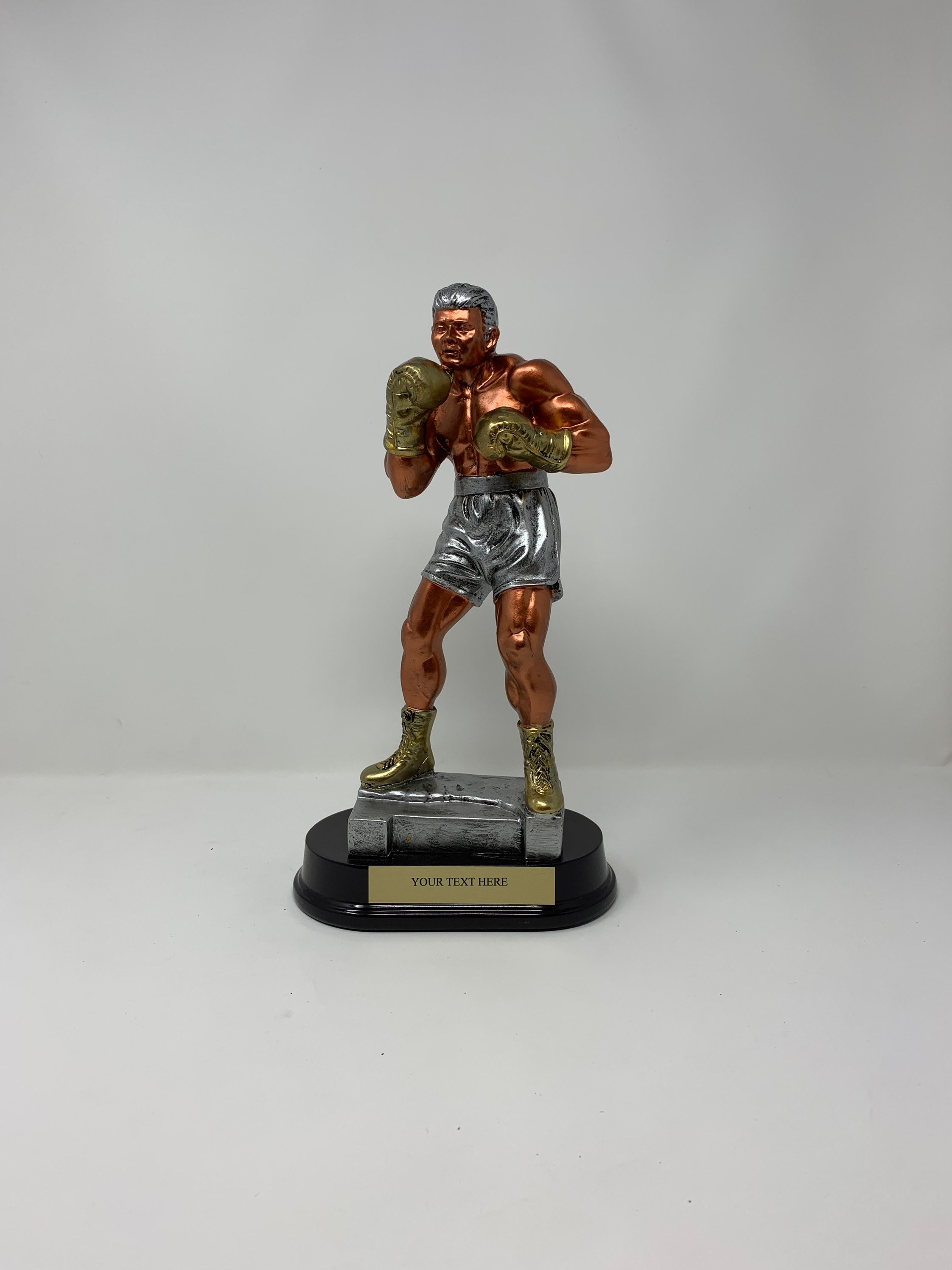 Trophée Boxe Homme Résine Bronze antique 2 tons FS-52535