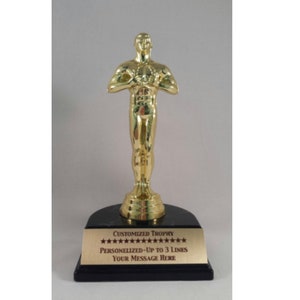 Customized Award Trophy Achievement Trophy Statue Customized text drama trophy