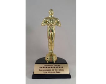 Customized Award Trophy Achievement Trophy Statue Customized text drama trophy