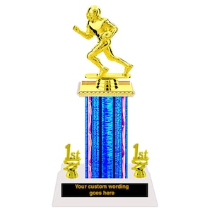 Trophies Fantasy Football Trophy Awards 12 1/2&quot; Sports Tournament Free personalization Color Choice