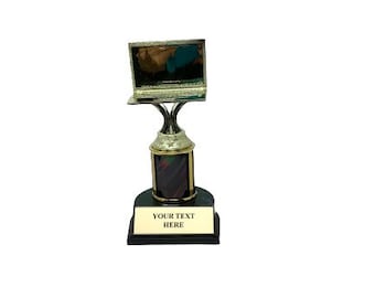 Laptop Trophies  7.5” inches  Laptop computer laptop internet trophy World Wide Web Games Awards trophies Free Customization Custom trophy