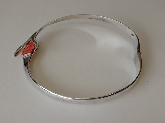 Hinged neck ring with nautical design , Mexico 95… - image 6