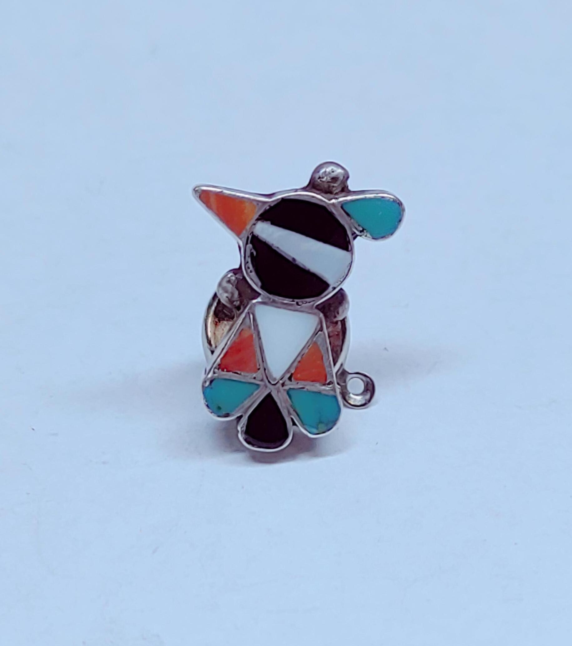 サンダーバード　vintageピン Thunderbird Inlayed Vintage Zuni Pin - Etsy