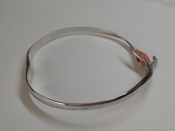 Hinged neck ring with nautical design , Mexico 95… - image 5