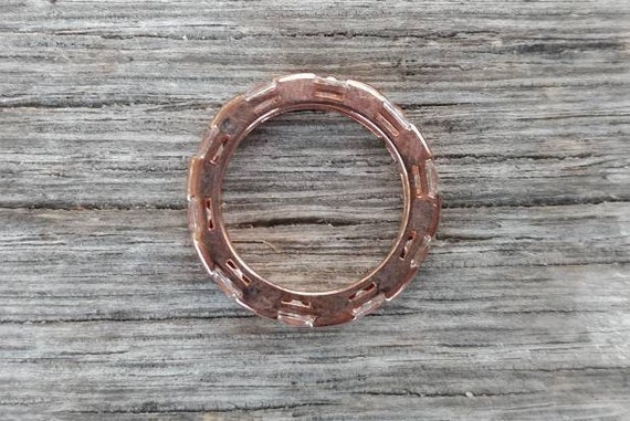 Rose Gold Plated Sterling Silver CZ Eternity Ring… - image 9