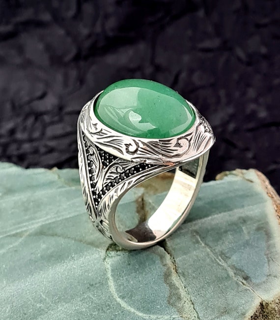 Bague pierre aventurine sale