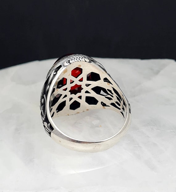 Bague homme grenat new arrivals