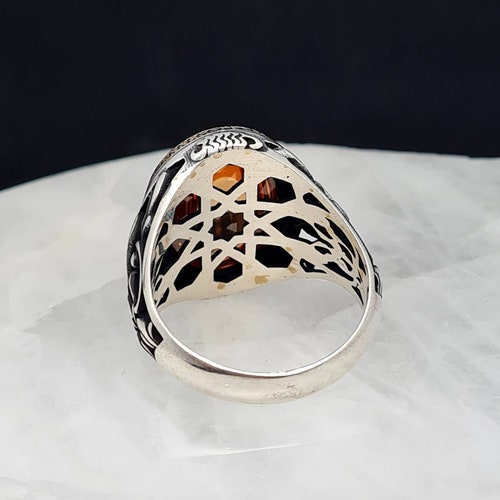 Peridor,Citrine Men's Ring,Handmade 925K Sterling Silver Men's Ring With Cubic Zirconia Stone,Peridot Men shops Ring,Citrine Man Ring