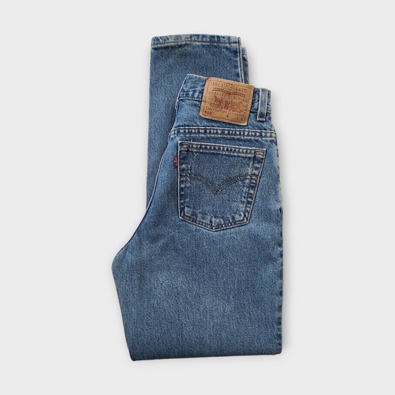 Vintage Levi's 512 Jeans Size 24 25 Tag size 4 in Medium Blue |