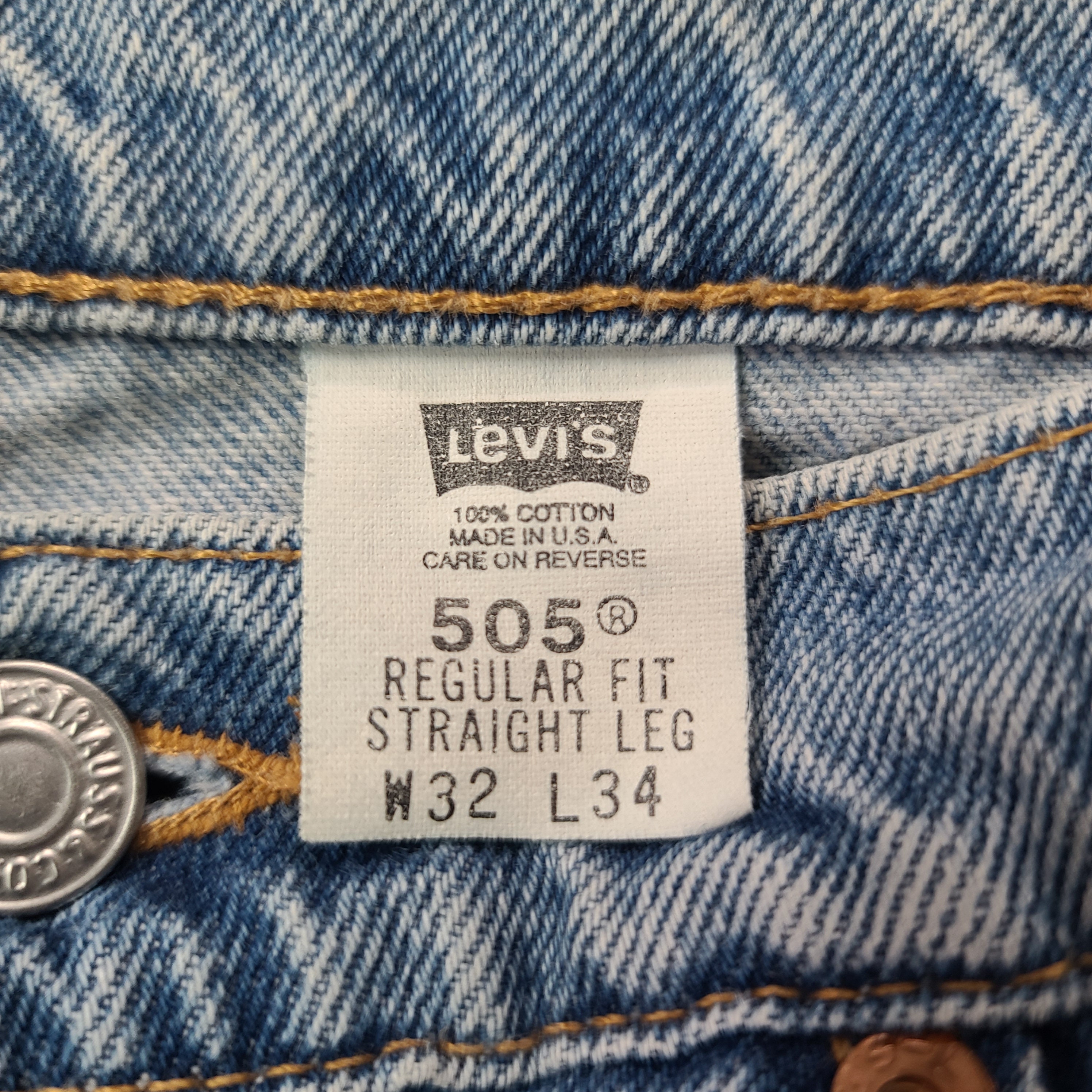 Size 29 30 Vintage 90s Levi's 505 Jeans Tag size 32x34 in | Etsy