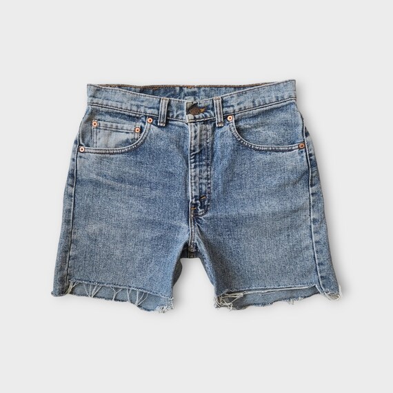 Vintage Levi's 505 Cut off Shorts Size 29 30 in Faded Blue