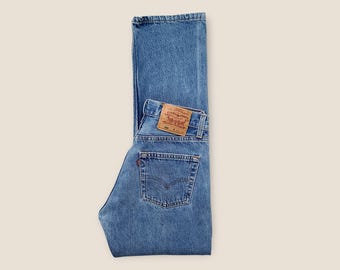Levis 501 Jeans Size 26 Tag size 29x30 in Faded Medium Blue Wash