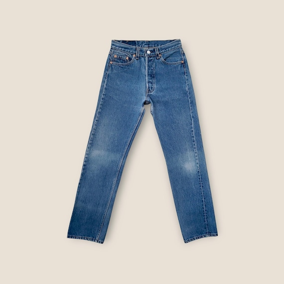 Vintage 1990s Levi's 501 Jeans Faded Blue 100% Cotton (W30 L33)