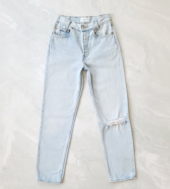 Vintage Levis 701 501 Student Jeans Size 24 Distr… - image 2