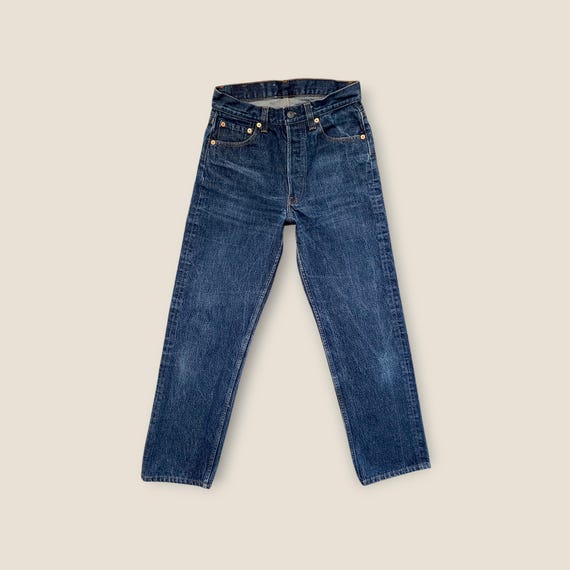 SOLD Custom Vintage Levis 501 Button Fly Jeans Size 26 27 in True Blue