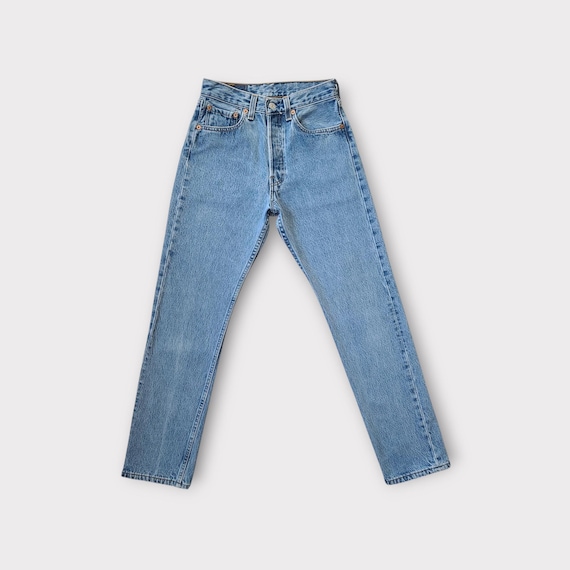 SOLD 25 Custom Vintage Levi's 501 Button Fly Jeans in Medium Blue