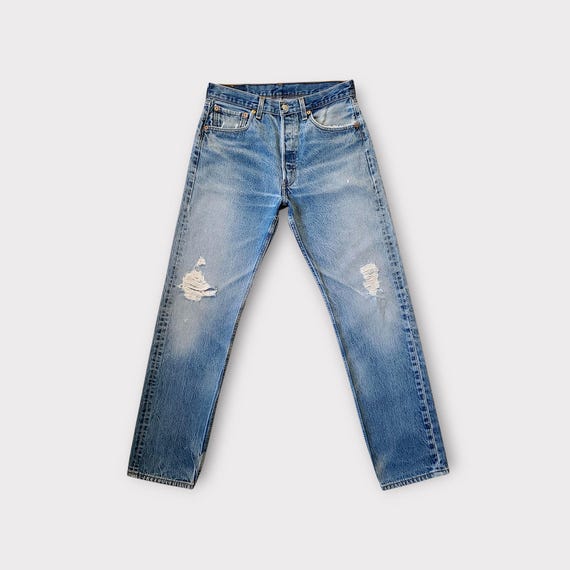 Vintage Levi's 501 Jeans Size 30 Tag Size 33x36 in Faded Blue Levi's