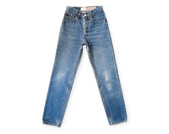 Size 23 24 Vintage Levis 501 Med Light Wash Levii's Jeans | Item No. 518