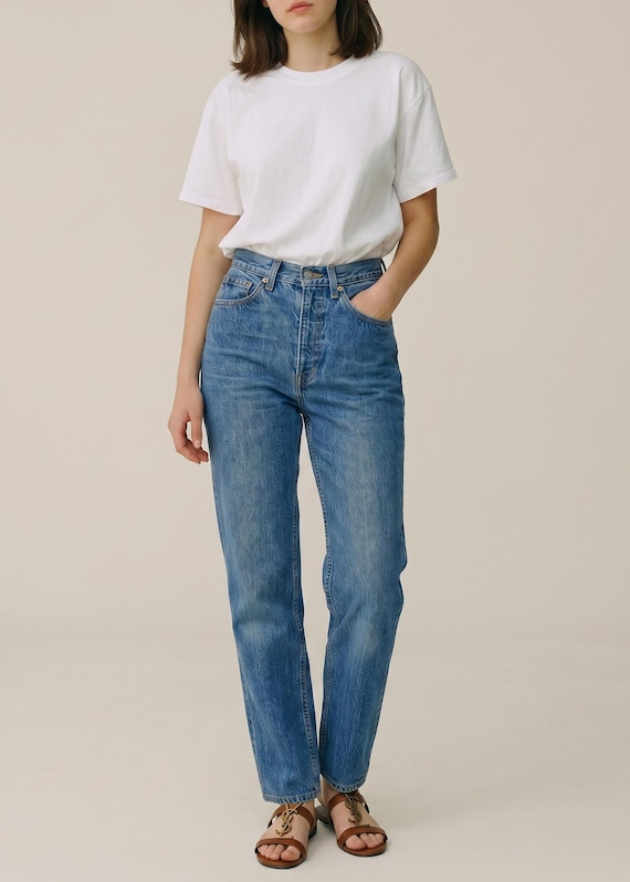 Vintage Levi's 505 Jeans: Faded Blue, Size 22/23, USA Made