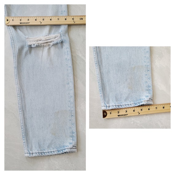 Vintage Levis 701 501 Student Jeans Size 24 Distr… - image 6