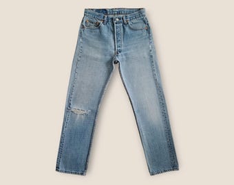 Vintage Levi's 501 Jeans: Faded Denim, Size 27/28