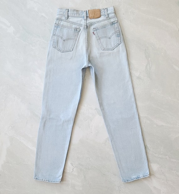 Vintage Levis 701 501 Student Jeans Size 24 Distr… - image 3